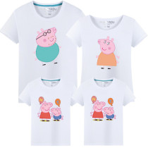 Matching Family Prints Peppa Pig Famliy T-shirts