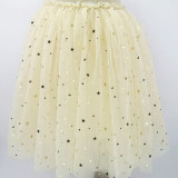 Kid Girl Gold Little Stars Tutu Maxi Skirt