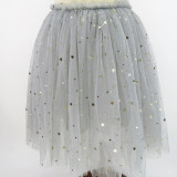 Kid Girl Gold Little Stars Tutu Maxi Skirt