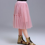 Kid Girl Pure Color Tutu Skirt