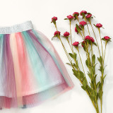 Kid Girl Rainbow Tutu Skirt