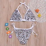 Mommy and Me Leopard Print  Family Matching Bikini Swimwear
