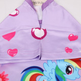 Kid Girl Rainbow Ponys Ruffles Sleepwear Dresses