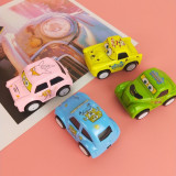 4 PCS Alloy Cute Cartoon Vehicles Toy Cars Model 1/64 Scale For 3Y+ Kids