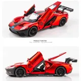 Ford Model 1/32 Scale Vehicles Racing Car Alloy Pull Back With Sound and Light For 3Y+ Kids