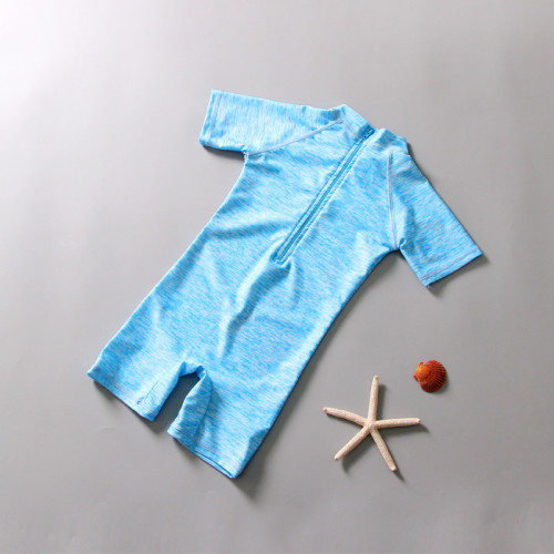 Kid Boys Print Crab Blue Swimsuit