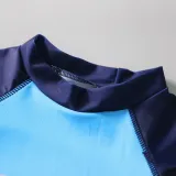 Kid Boys Print Shark Swimwear Sets Long Sleeves Top and Trunks