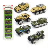6 PCS Model 1/64 Scale Alloy Sliding Engineering Vehicles Toy Cars For 3Y+ Kids