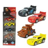 Kid Model Cars Alloy Pull Back Toy Car 1/48 Scale 4 Packs For 3Y+