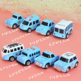 8 PCS Model Cartoon Vehicles Alloy Pull Back Toy Cars 1/48 Scale For 3Y+ Kids