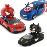 Kid Model Cars Alloy Pull Back Toy Car with Sound and Light Toys 1/32 Scale