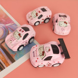 4 PCS Alloy Cute Cartoon Vehicles Toy Cars Model 1/64 Scale For 3Y+ Kids