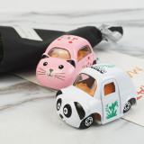 Kid 6 Packs Animals Model Vehicles Cars Alloy Pull Back Toy Car 1/48 Scale For 3Y+