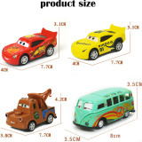 Kid Model Cars Alloy Pull Back Toy Car 1/48 Scale 4 Packs For 3Y+