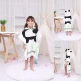 Cute Panda Hooded Bathrobe Towel Bathrobe Cloak For Toddlers & Kids Size 27.5*55inch
