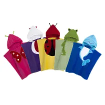 Cute Animals Hooded Bathrobe Towel Bathrobe Cloak For Toddlers & Kids Size 27.5*55inch