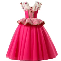 Kid Girl Lovely Princess Sleeveless Embroidered Butterfly Dress