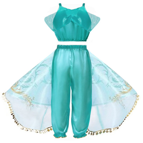 Kid Girl Jasmine Sequined Top With Culottes Two Pieces