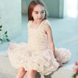 Kid Girl Concatenated Layers Tutu Mesh Straps Dress
