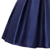 Kid Girl Sleeveless Fireworks Sequins Print With Bowknot Strap Dress