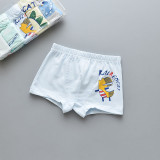 Kid Boys 5 Packs Print Dinosaur Boxer Briefs Cotton Underwear