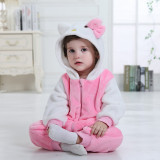 Baby Pink Hello Kitty Onesie Kigurumi Pajamas Kids Animal Costumes for Unisex Baby