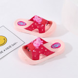 Toddlers Kids Cartoon Peppa George Pig Hollow Out Stars Flat Beach Slippers