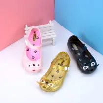 Kid Toddler Girl Cartoon 3D Cute Cat Jelly Flats Shoes