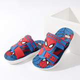 Toddlers Kids Cartoon Spiderman Captain America Flat Beach Slippers Sandals