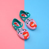 Kid Toddler Girl Cartoon Mermaid Hollow-Out Jelly Flats Shoes