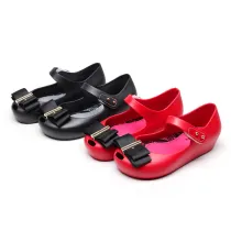 Kid Toddler Girl Cartoon 3D Bowknot Jelly Flats Shoes
