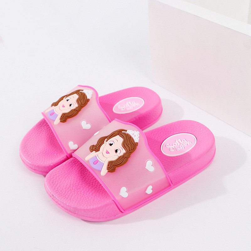 Toddlers Kids Cartoon Sofia Princess Flat Beach Slippers