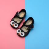 Kid Toddler Girl Cartoon 3D Owl Jelly Flats Shoes