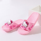 Toddlers Kids Cat Bowknot Flat Beach Slippers