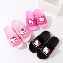 Toddlers Kids Cat Bowknot Flat Beach Slippers
