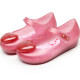 Kid Toddler Girl 3D Glitter Heart Jelly Flats Shoes