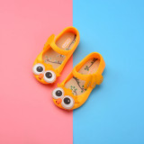 Kid Toddler Girl Cartoon 3D Owl Jelly Flats Shoes