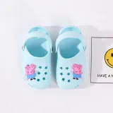 Toddlers Kids Cartoon 3D Peppa Pig Flat Beach Slippers