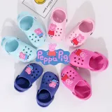 Toddlers Kids Cartoon 3D Peppa Pig Flat Beach Slippers