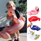Toddler Kids Pool Floats Inflated Swimming Rings Flamingos Unicorn Sitting Swimming Circle