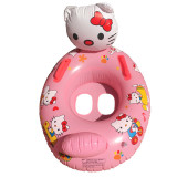 Toddler Kids Pool Floats Inflated Swimming Rings Hello Kitty Sitting Swimming Circle