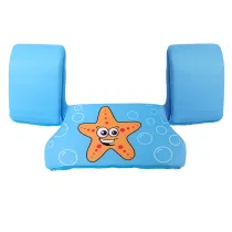 Toddler Kids Swim Vest with Arm Wings Floats Life Jacket Print Sea Star and Shell
