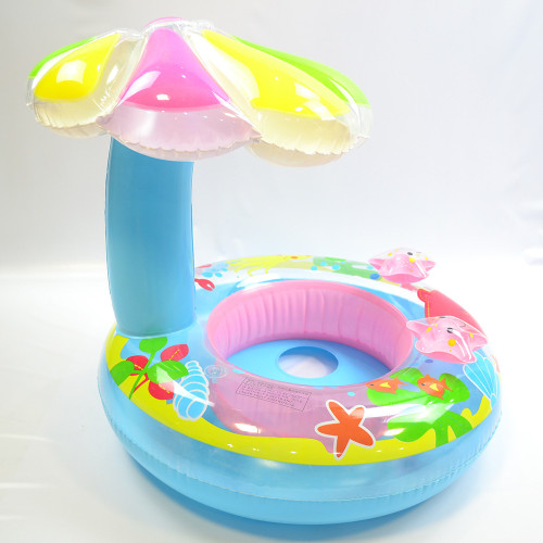 Toddler Kids Inflatable Starfish Inflatable And The Mushroom Head Awning Sitting Swimming Ring