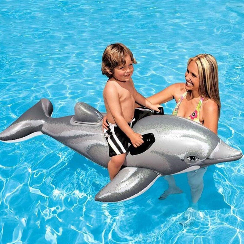 inflatable dolphin pool float