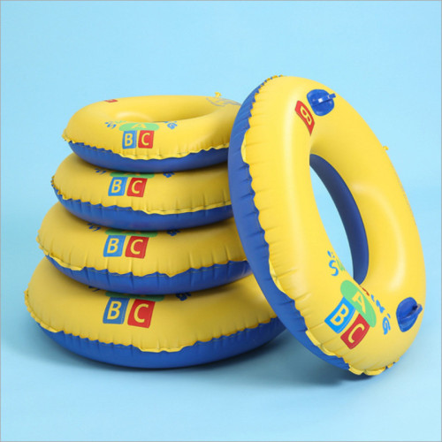Toddler Kids Pool Floats Inflated Swimming Yellow Letters Swimming Circle