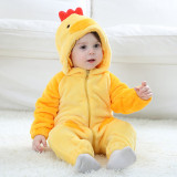 Baby Yellow Chick Onesie Kigurumi Pajamas Kids Animal Costumes for Unisex Baby