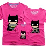 Matching Family Prints Black Batman Famliy T-shirts