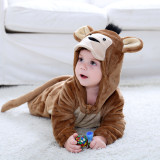 Baby Brown Monkey Onesie Kigurumi Pajamas Kids Animal Costumes for Unisex Baby