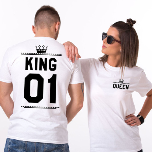 Matching Family Prints King Queen Lover's Couples T-shirts