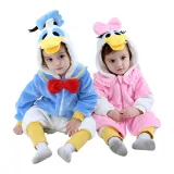 Baby Donald Duck Onesie Kigurumi Pajamas Kids Animal Costumes for Unisex Baby